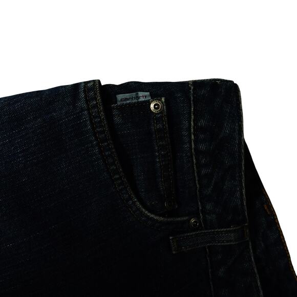 Carhartt Relaxed Fit Work Blue Jeans Womens Size 10 x 30 - Picture 3 of 11